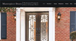 Desktop Screenshot of masterpiecedoors.com