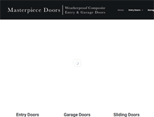 Tablet Screenshot of masterpiecedoors.com
